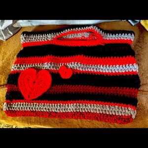 Hand made. Crochet shopping bag. Sturdy. Washable.